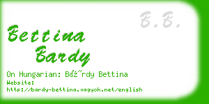 bettina bardy business card